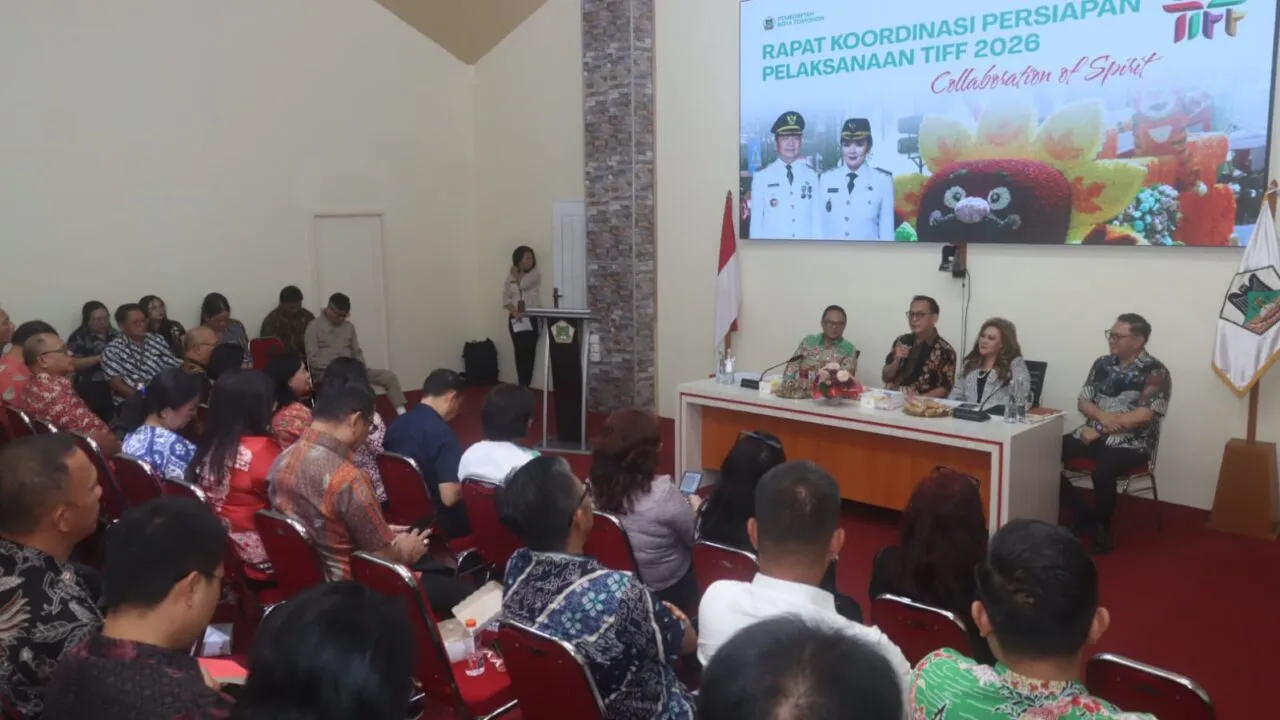 Wali Kota Tomohon Pimpin Rakor Persiapan TIFF 2026