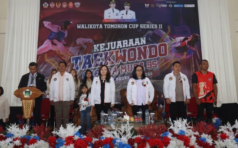 Wawali Sendy Buka Kejuaraan Taekwondo Wali Kota Tomohon Cup 2026